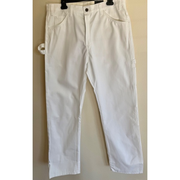Dickies Other - Dickies Men's 36x34 Utility Pants White Relaxed hammer Tool Pockets NWT